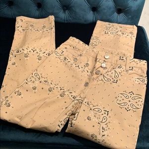 Miaou cotton pants with paisley print  - sz25